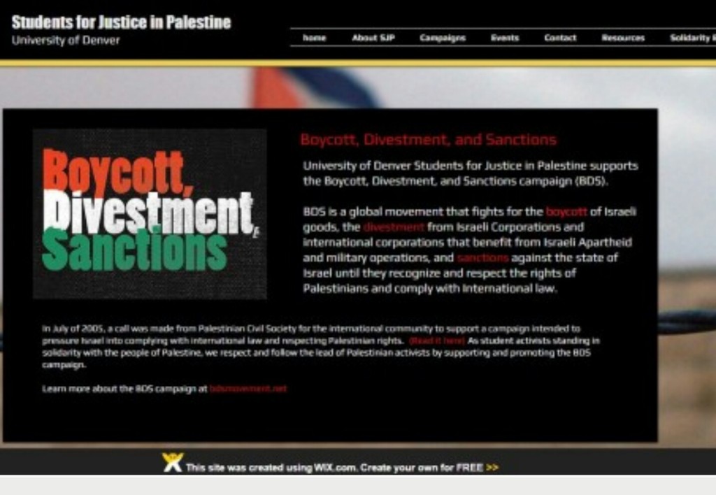 BDS group uses Wix for anti-Israel website